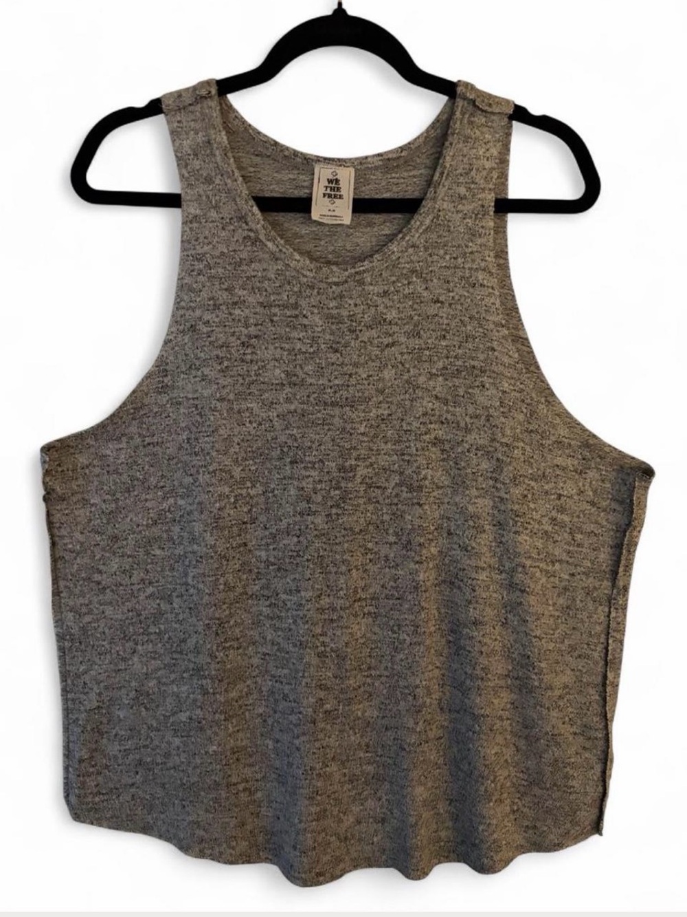 We The Free Heather Gray Knit Tank